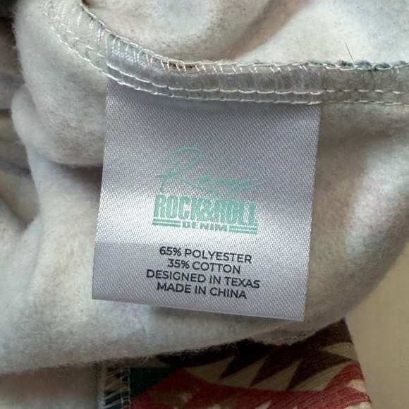 Rock & Roll Cowgirl Aztec Print Pullover Hoodie - Picture 8 of 9